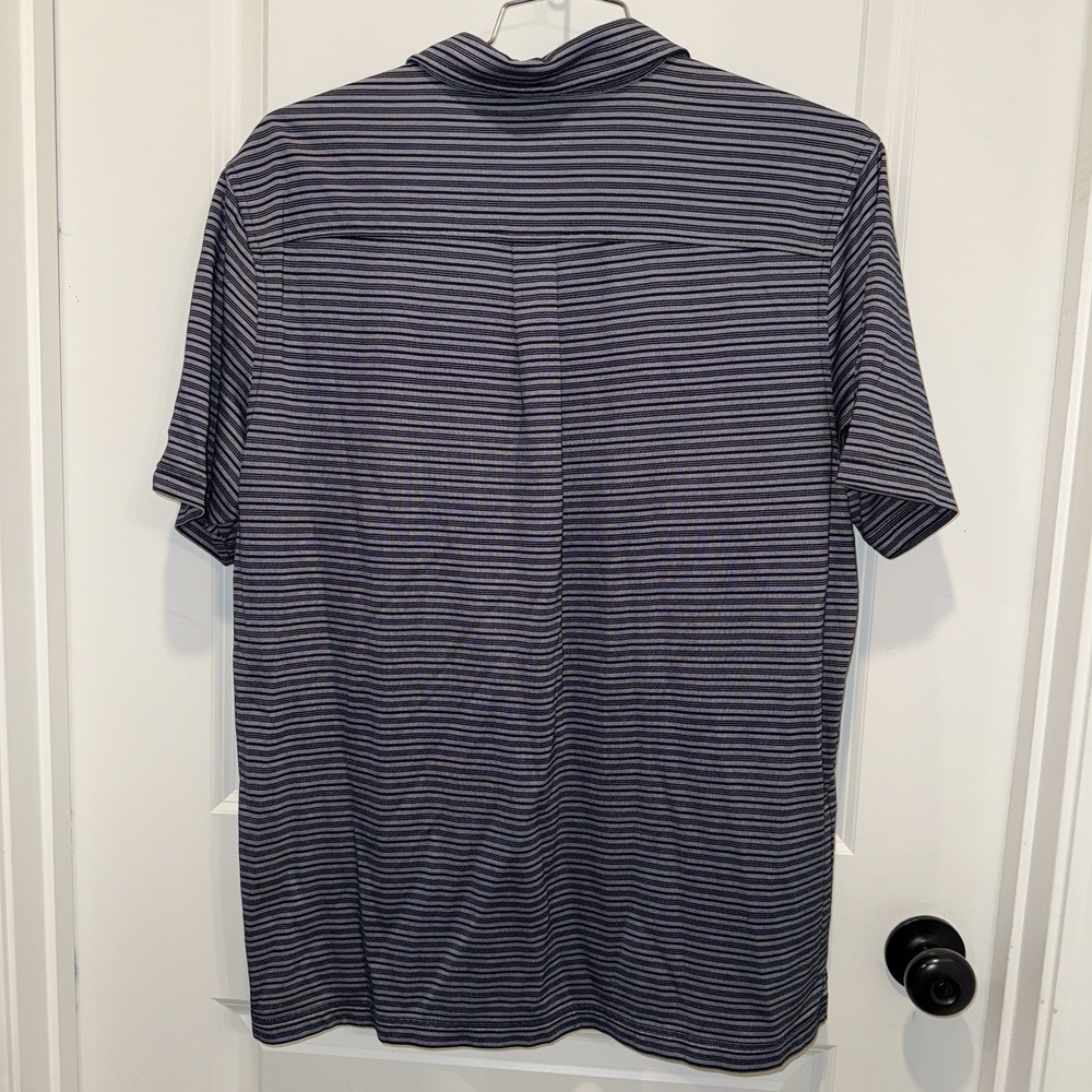 Tommy Bahama Tennessee Titans Polo Shirt Mens L Blue Stripe NFL Embroidered - Picture 3 of 6